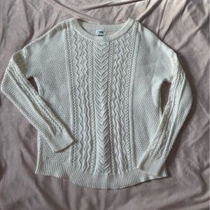 Super cute white sweater